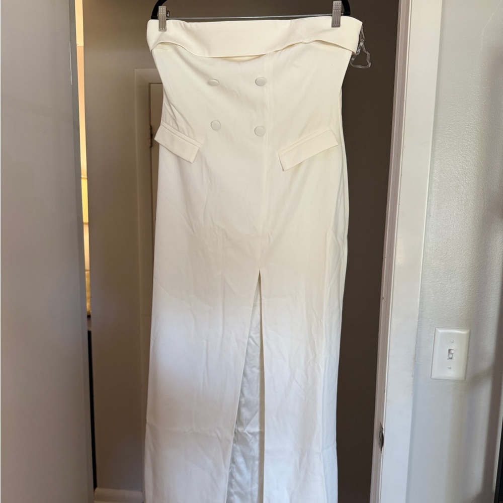 Meshki Ivory Strapless Dress